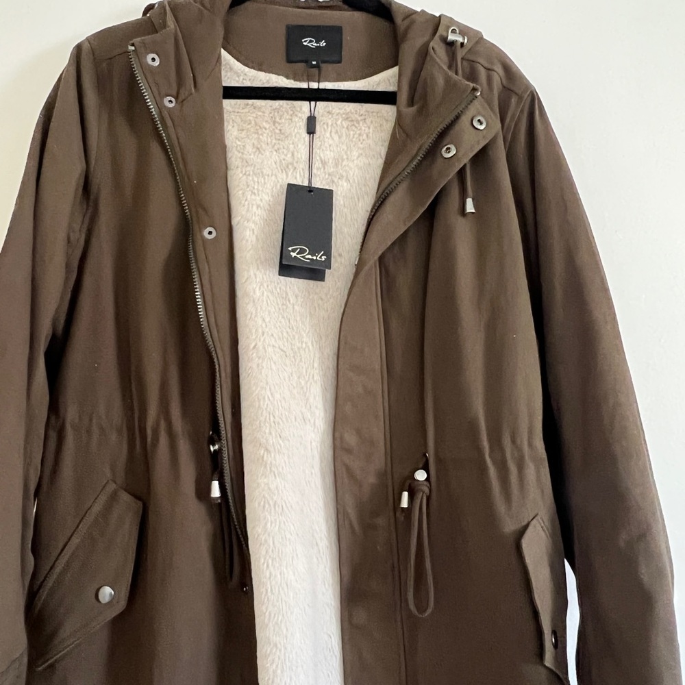 Rails long utility jacket